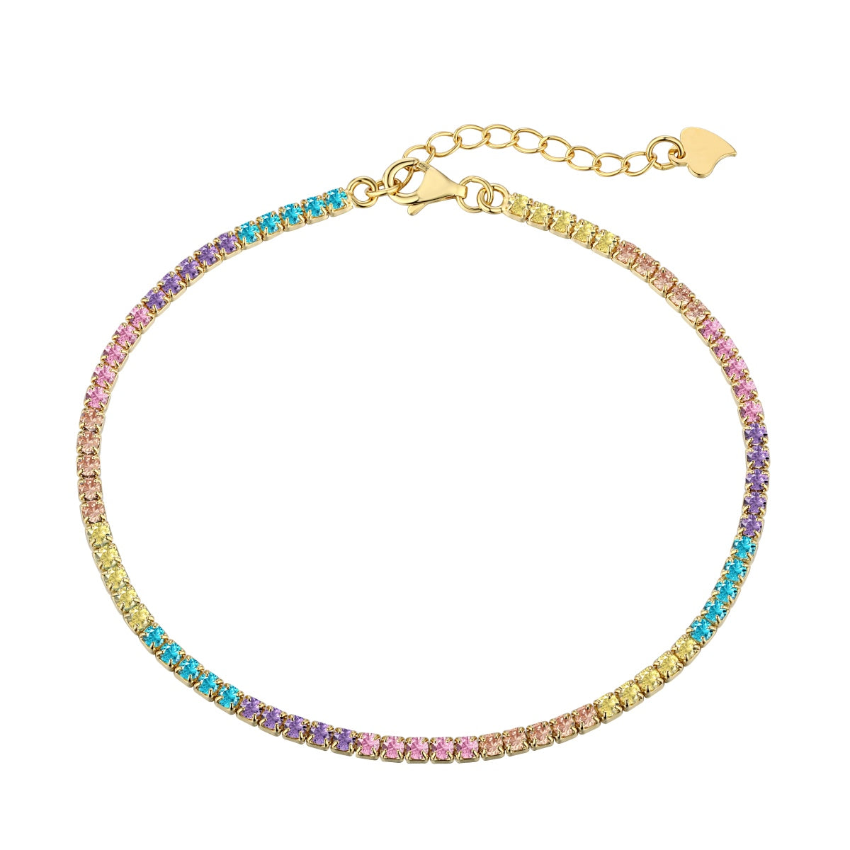 [⭐Lioran Jewelry]Dazzling Colorful Round Cut Daily Bracelet
