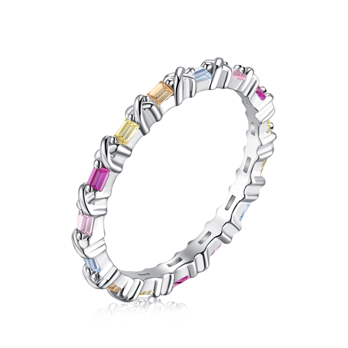 [⭐Lioran Jewelry]Charming Colorful Round Cut Daily Ring