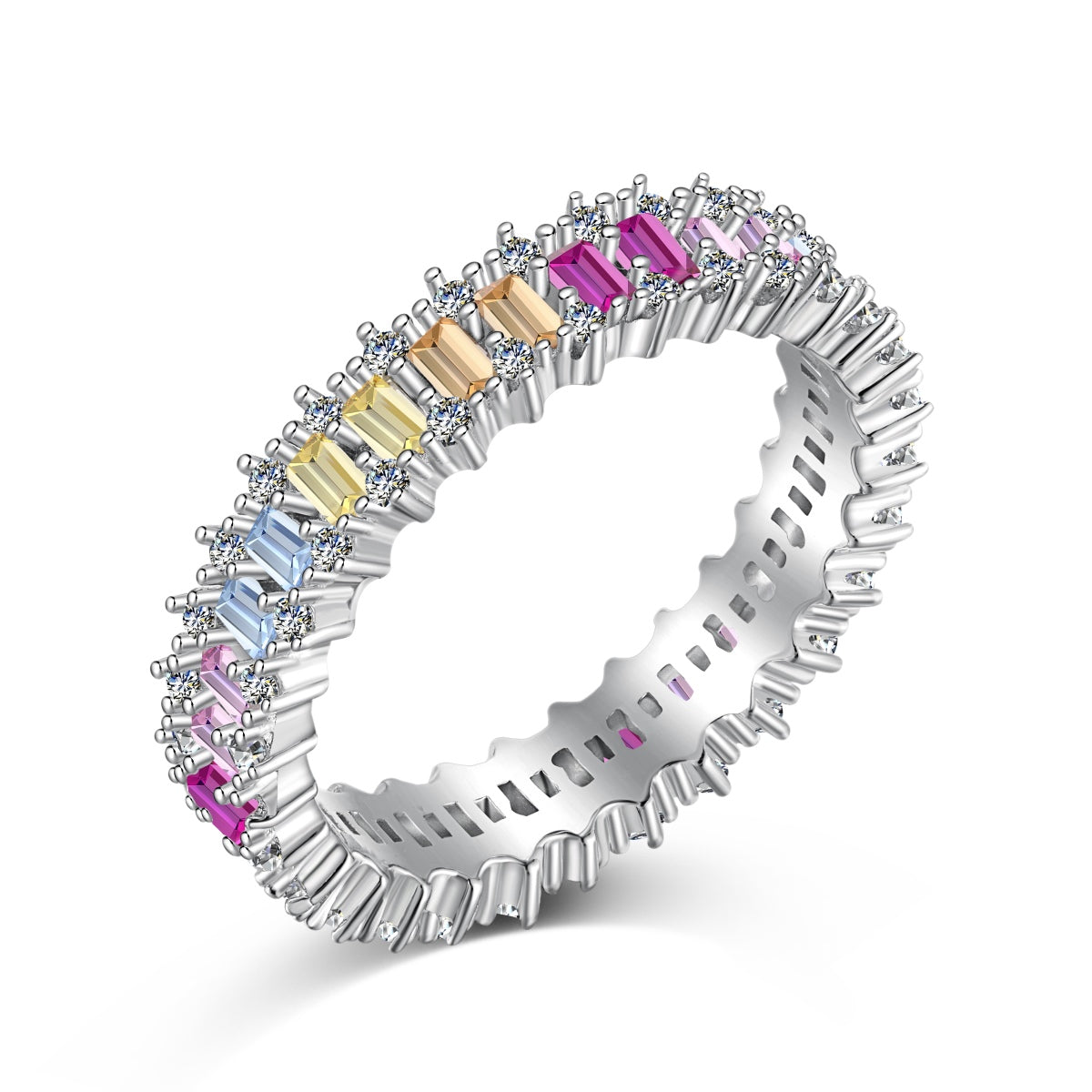 [⭐Lioran Jewelry]Splashy Ornate Emerald Cut Cocktail Ring