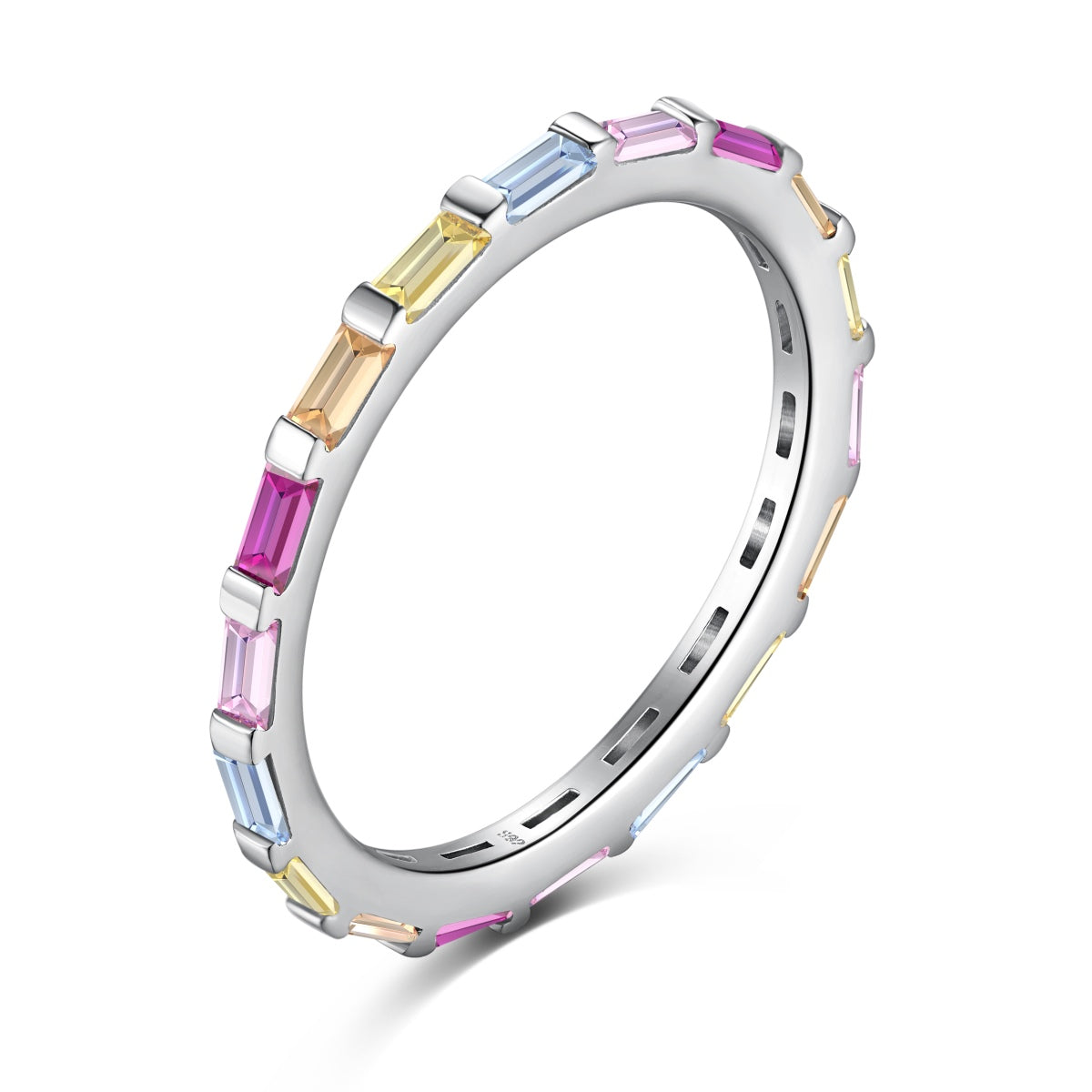 [⭐Lioran Jewelry]Exquisite Multicolored Emerald Cut Daily Ring