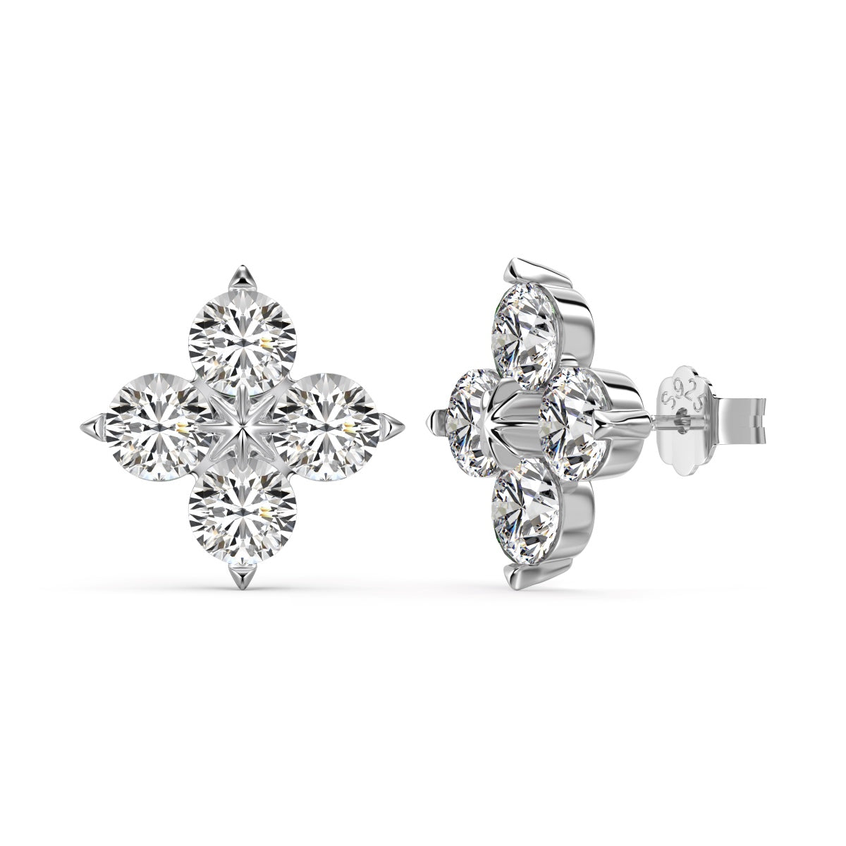[⭐Lioran Jewelry]Four-Leaf Clover Eight-Pointed Star Earrings