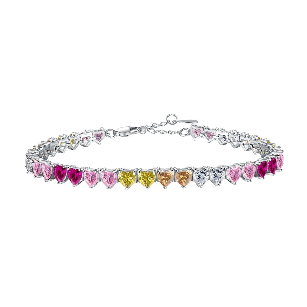 [⭐Lioran Jewelry]Luxurious Colorful Romantic Heart Shape Lover Bracelet