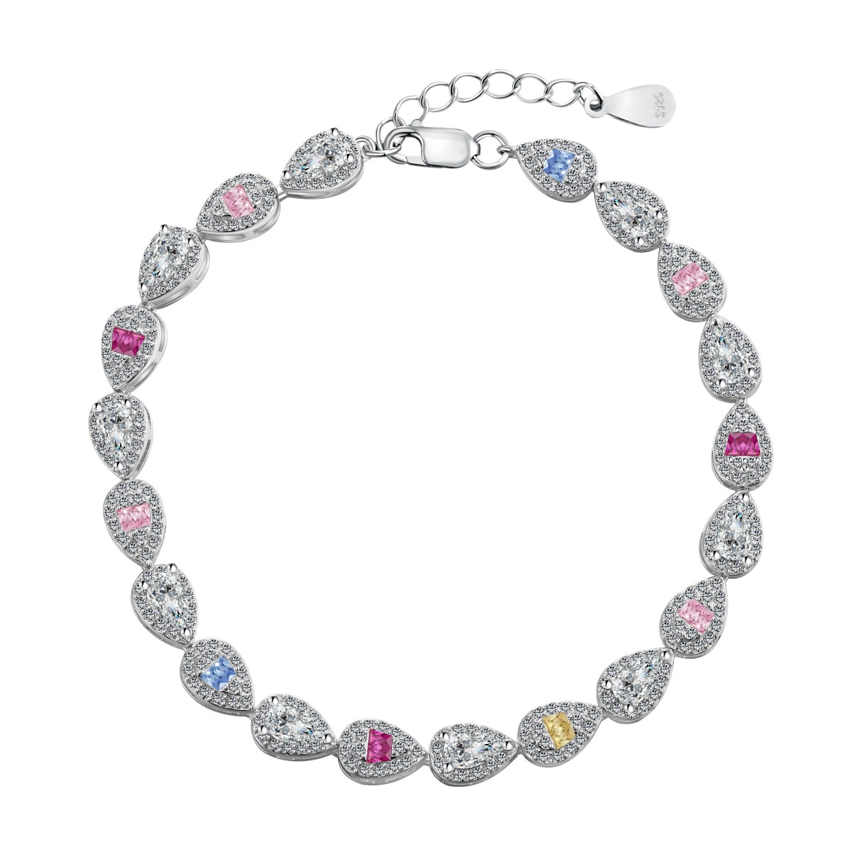 [⭐Lioran Jewelry]0.25 Carat Radiant Water Drop Shape Daily Bracelet