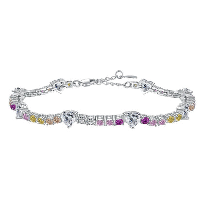 [⭐Lioran Jewelry]Romantic Heart Shape Round Cut Lover Bracelet