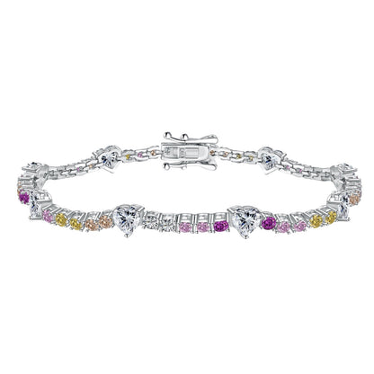 [⭐Lioran Jewelry]Romantic Heart Shape Round Cut Lover Bracelet