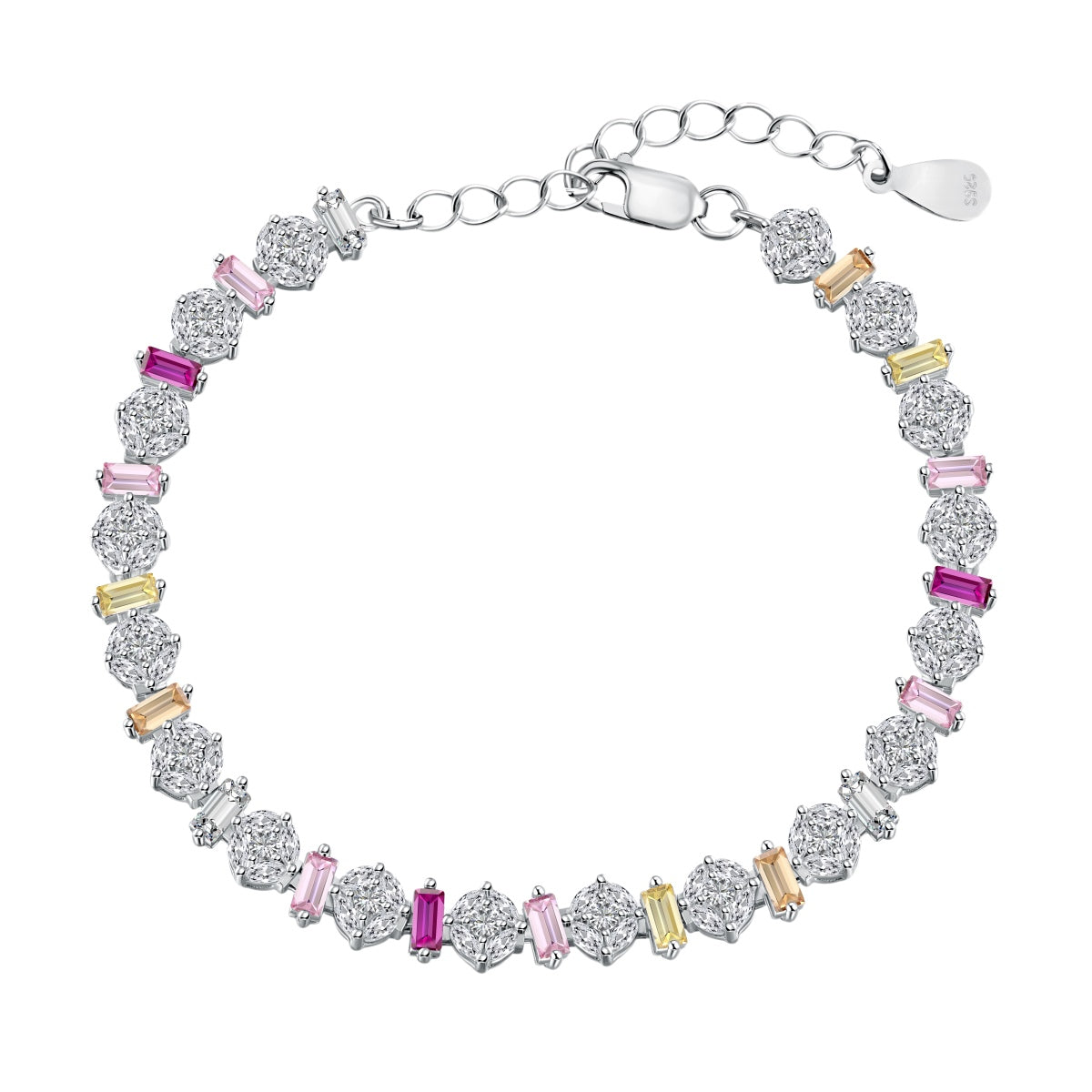 [⭐Lioran Jewelry]Radiant Colorful Round Shape Daily Bracelet
