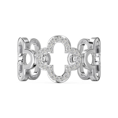 [⭐Lioran Jewelry]Hollow Design Four-Leaf Clover Flower Shape Ring