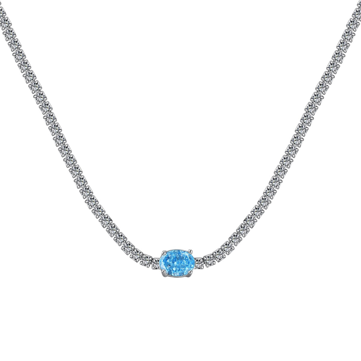 [⭐Lioran Jewelry]1.0 Carat Shining Oval Cut Necklace
