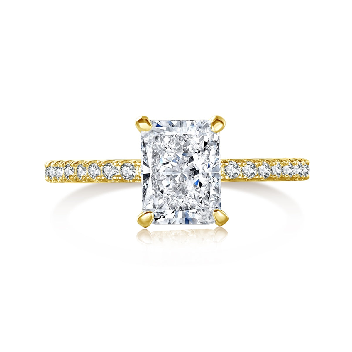 [⭐Lioran Jewelry]2.0 Carat Dazzling ⭐Lioranling Radiant Cut Party Ring