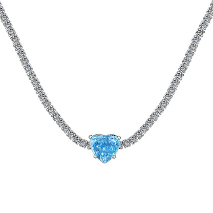 [⭐Lioran Jewelry]2.0 Carat ⭐Lioranling Tennis Heart Cut Necklace