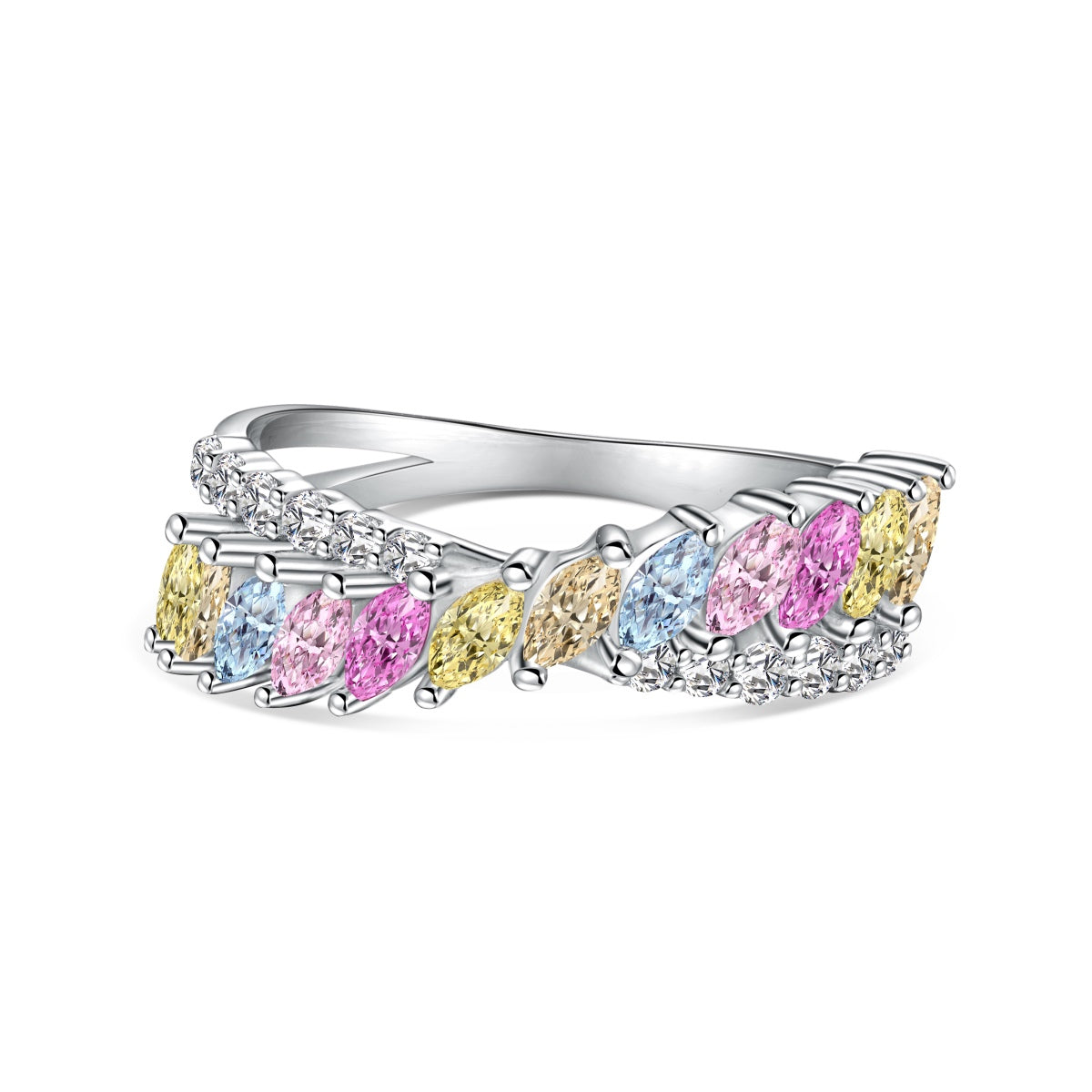 [⭐Lioran Jewelry]Unique Colorful Marquise Cut Daily Ring