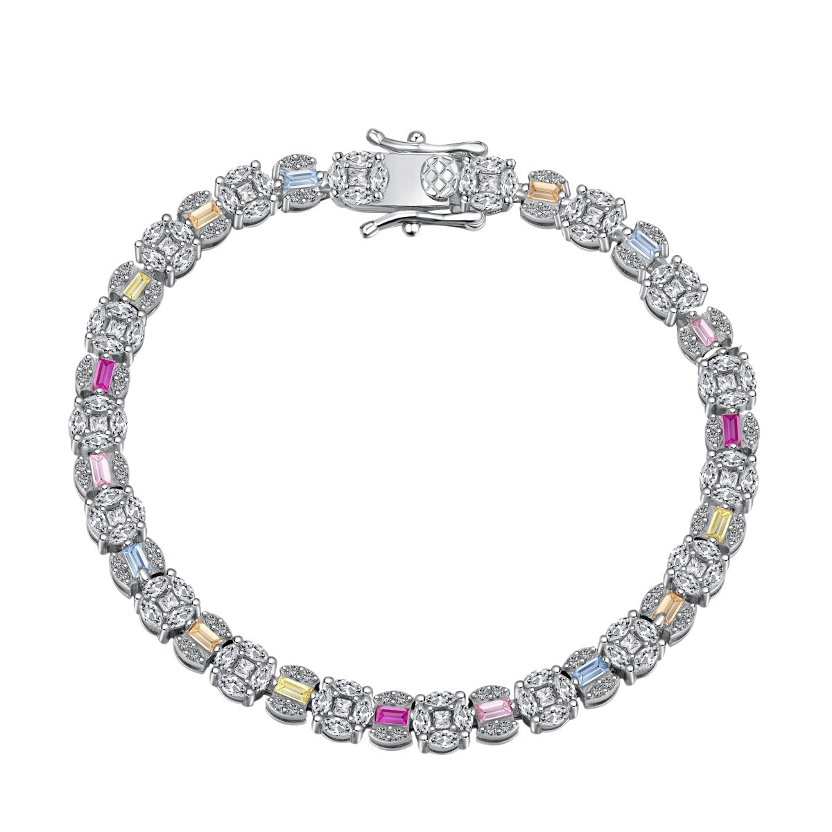 [⭐Lioran Jewelry]Dazzling Radiant Multi Cut Daily Bracelet