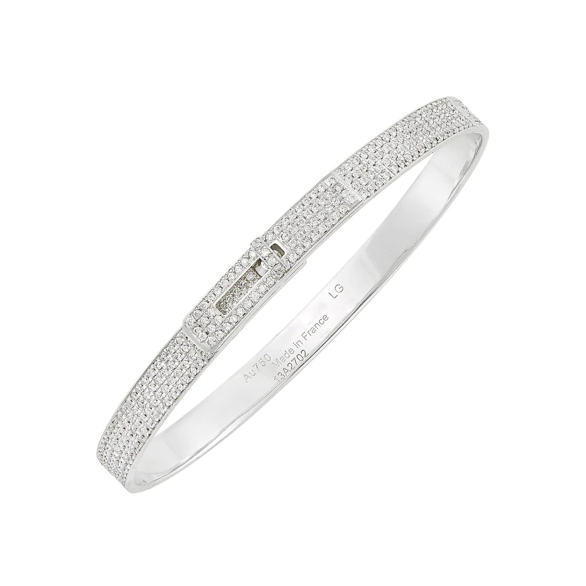 [⭐Lioran]HM KELLY BRACELET IN SILVER AND FULL PAVE DIAMOND