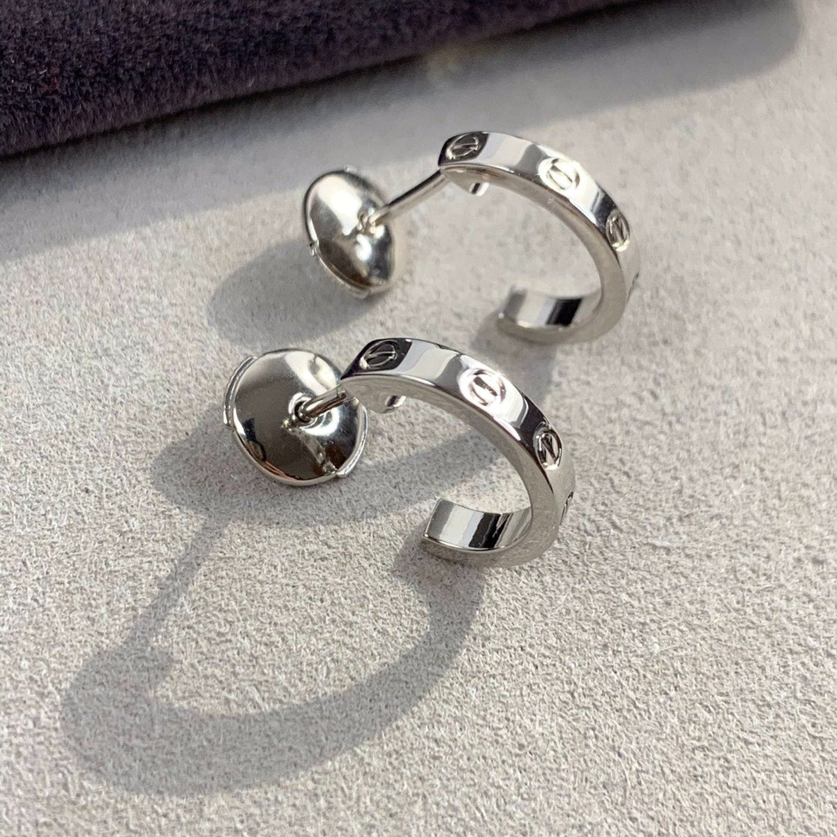 [⭐Lioran]LOVE EARRINGS 2.65MM SILVER