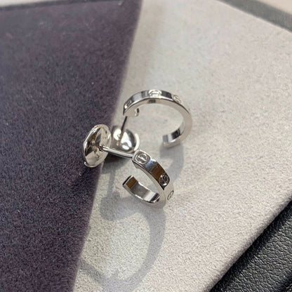 [⭐Lioran]LOVE EARRINGS 2.65MM SILVER