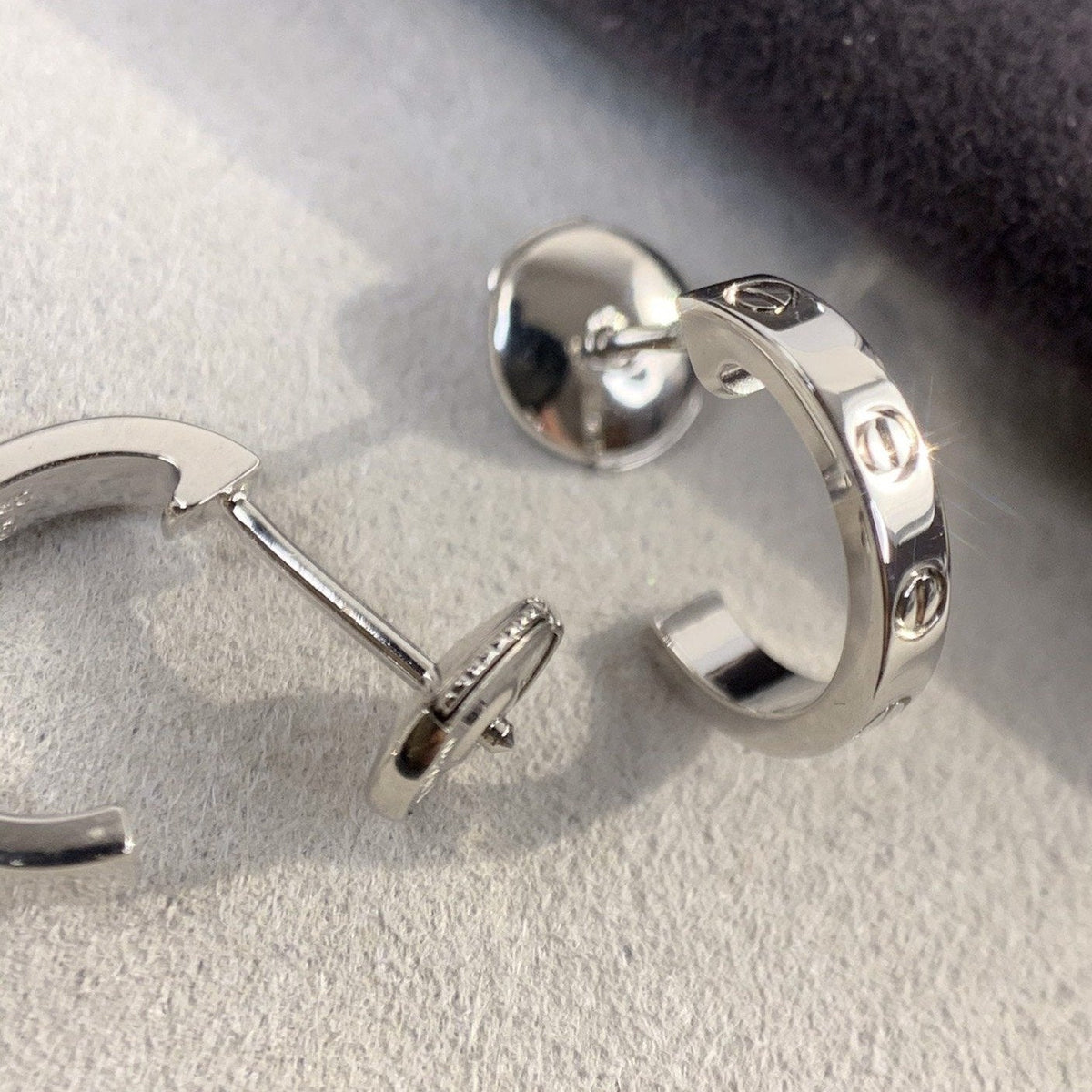[⭐Lioran]LOVE EARRINGS 2.65MM SILVER