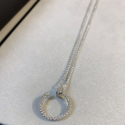[⭐Lioran]JUSTE NECKLACE SILVER DIAMONDS