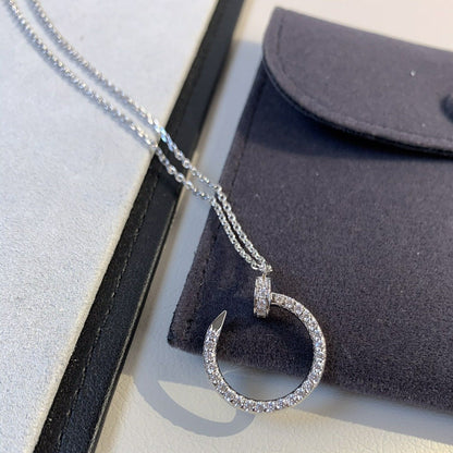 [⭐Lioran]JUSTE NECKLACE SILVER DIAMONDS