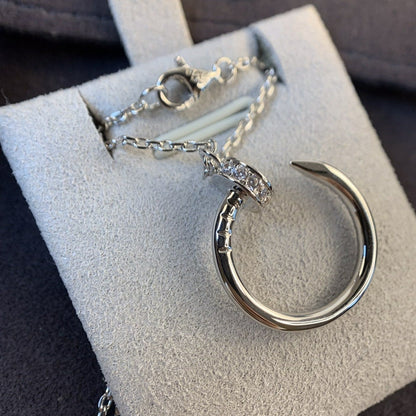 [⭐Lioran]JUSTE NECKLACE SILVER DIAMONDS