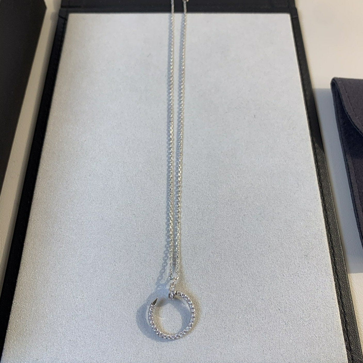 [⭐Lioran]JUSTE NECKLACE SILVER DIAMONDS