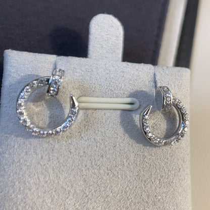 [⭐Lioran]JUSTE EARRINGS SILVER DIAMONDS