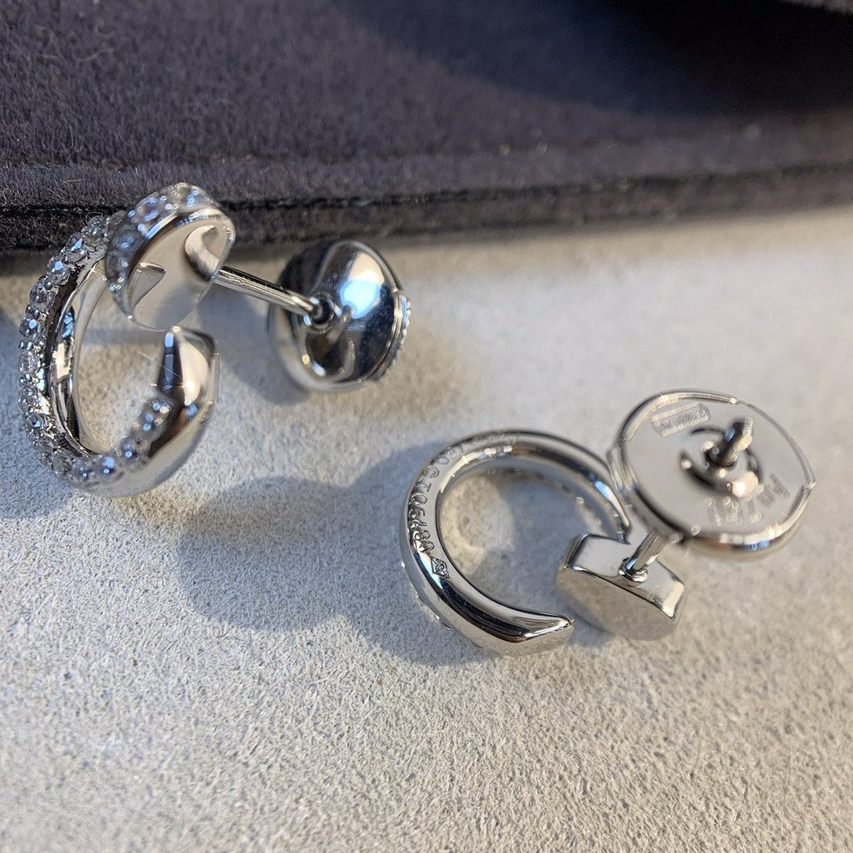 [⭐Lioran]JUSTE EARRINGS SILVER DIAMONDS