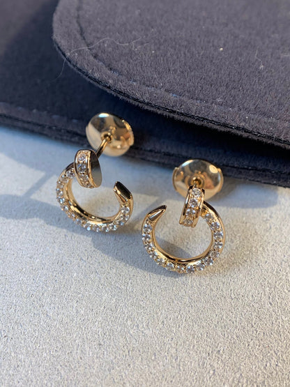 [⭐Lioran]JUSTE EARRINGS GOLD DIAMONDS