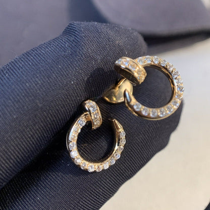 [⭐Lioran]JUSTE EARRINGS GOLD DIAMONDS