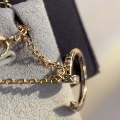 [⭐Lioran]JUSTE NECKLACE PINK GOLD