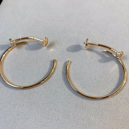 [⭐Lioran]JUSTE EARRINGS GOLD DIAMONDS 1.8MM