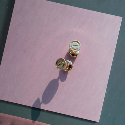 [⭐Lioran]LOVE EARRINGS PINK GOLD 10MM