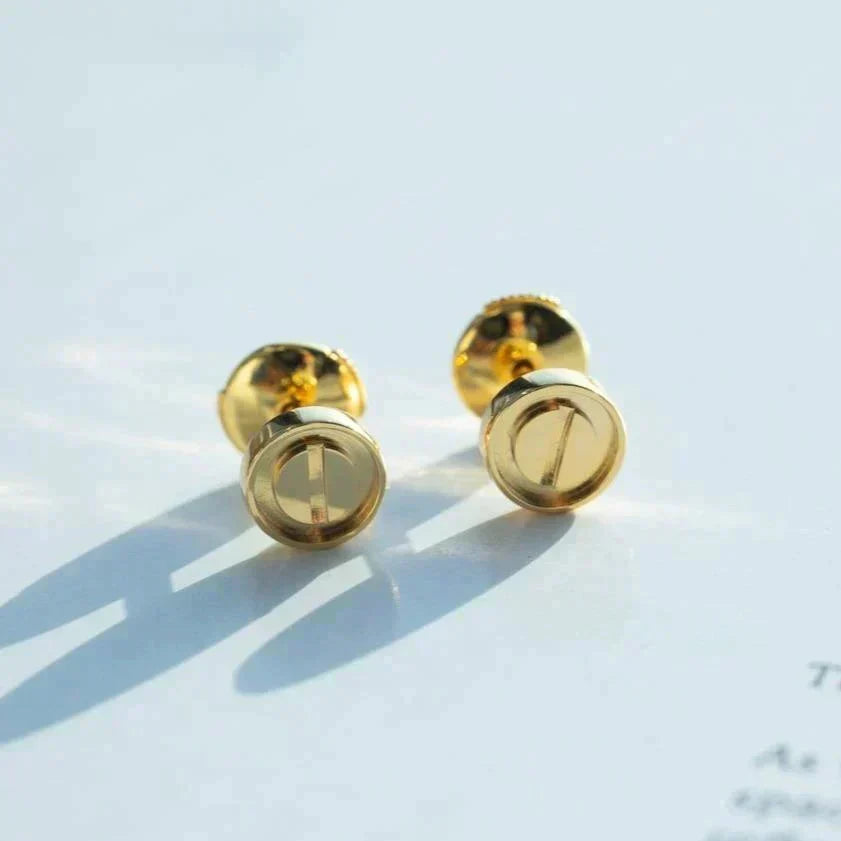 [⭐Lioran]LOVE EARRINGS GOLD 10MM