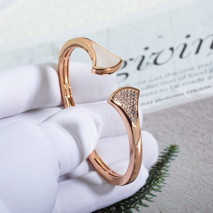 [⭐Lioran]DREAM BRACELET OPEN PINK GOLD MOP DIAMOND