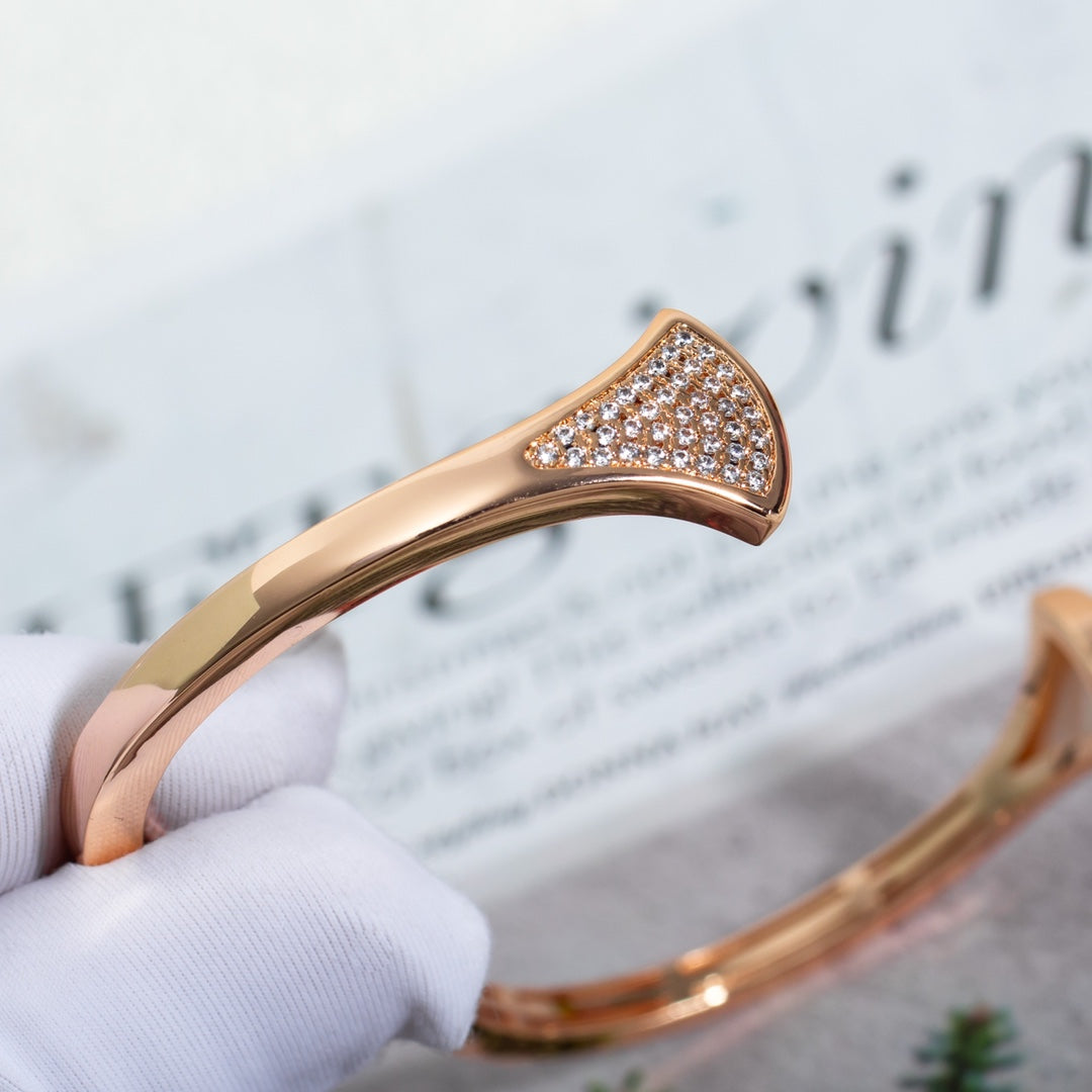 [⭐Lioran]DREAM BRACELET OPEN PINK GOLD MOP DIAMOND