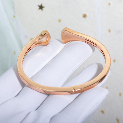 [⭐Lioran]DREAM BRACELET OPEN PINK GOLD MOP DIAMOND