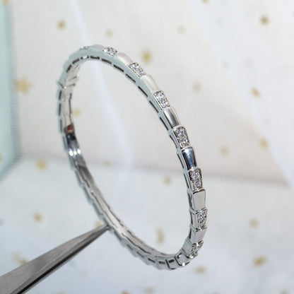 [⭐Lioran]SERPENTI BRACELET SILVER DIAMOND