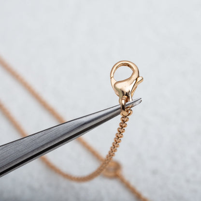 [⭐Lioran]PARENTESI NECKLACE PINK GOLD
