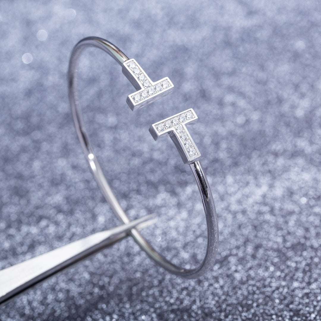 [Lioran]T BRACELET 1.8MM DIAMOND SILVER