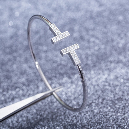 [Lioran]T BRACELET 1.8MM DIAMOND SILVER