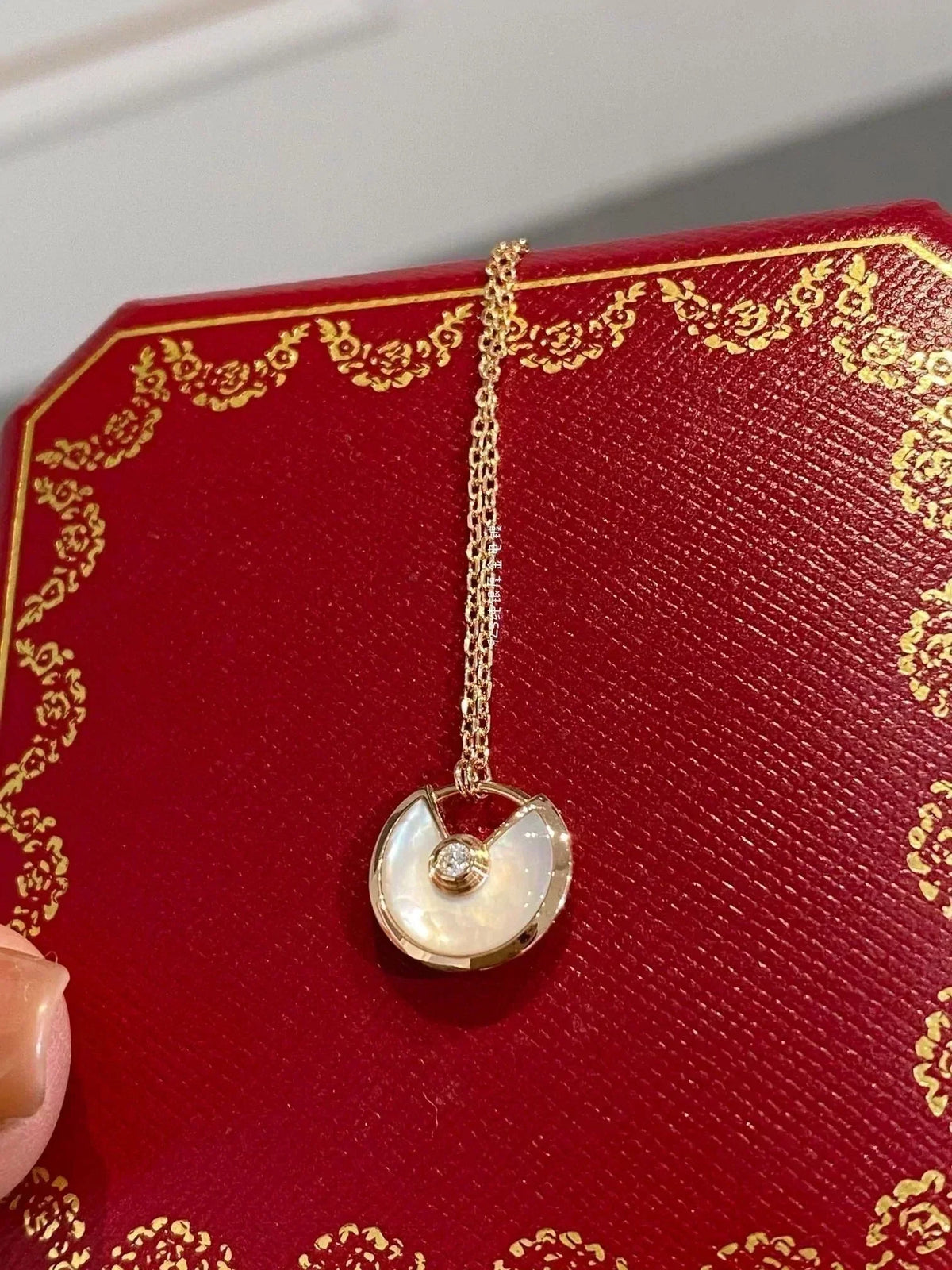 [⭐Lioran]AMULETTE ROSE GOLD MOP NECKLACE