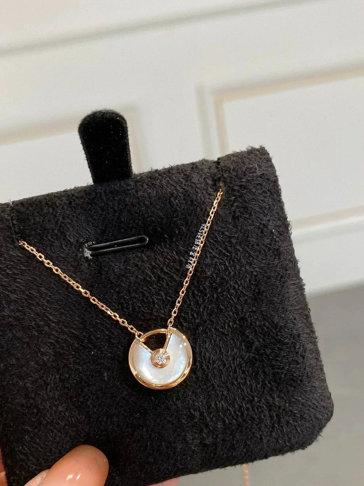 [⭐Lioran]AMULETTE ROSE GOLD MOP NECKLACE