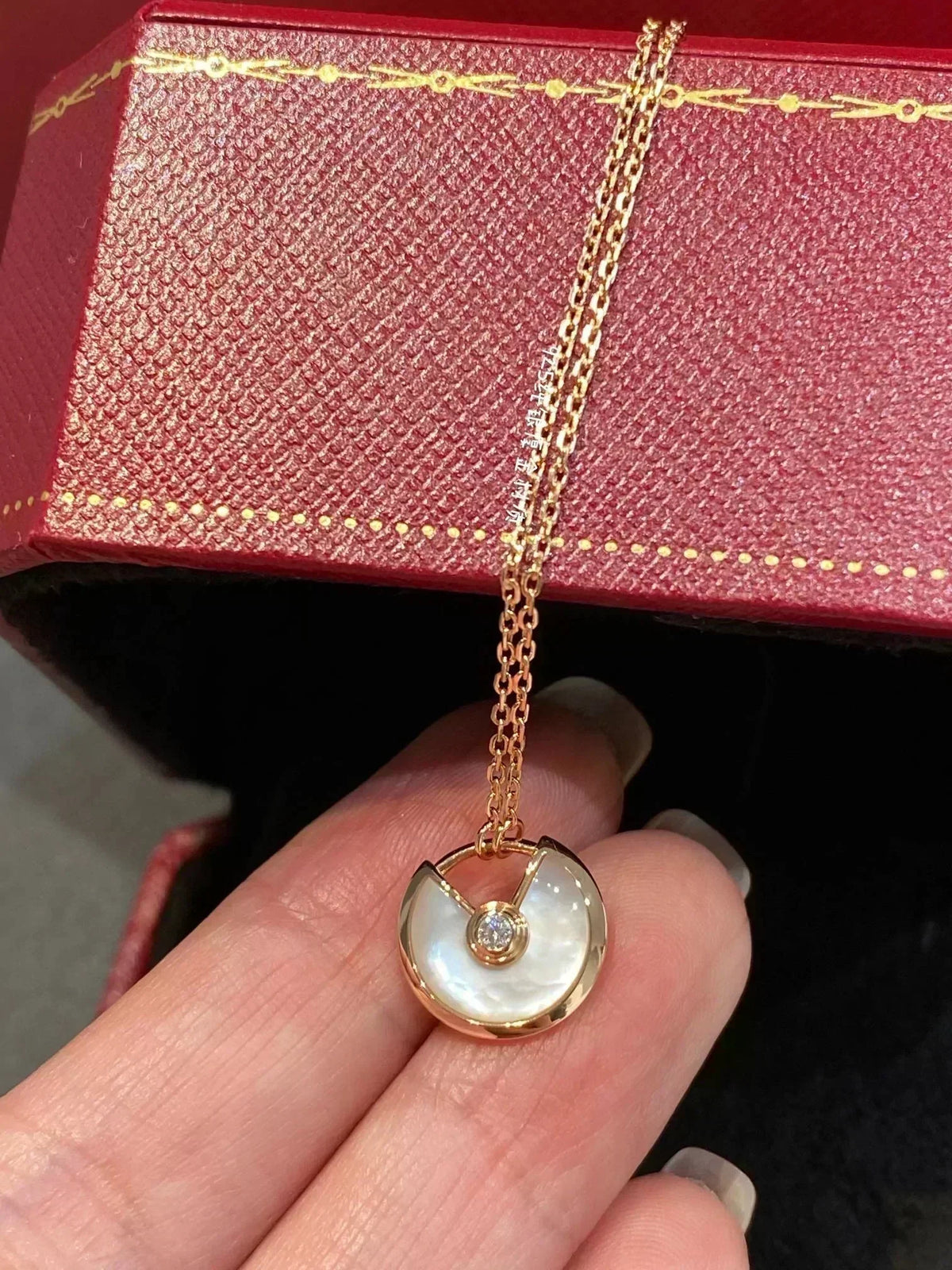 [⭐Lioran]AMULETTE ROSE GOLD MOP NECKLACE