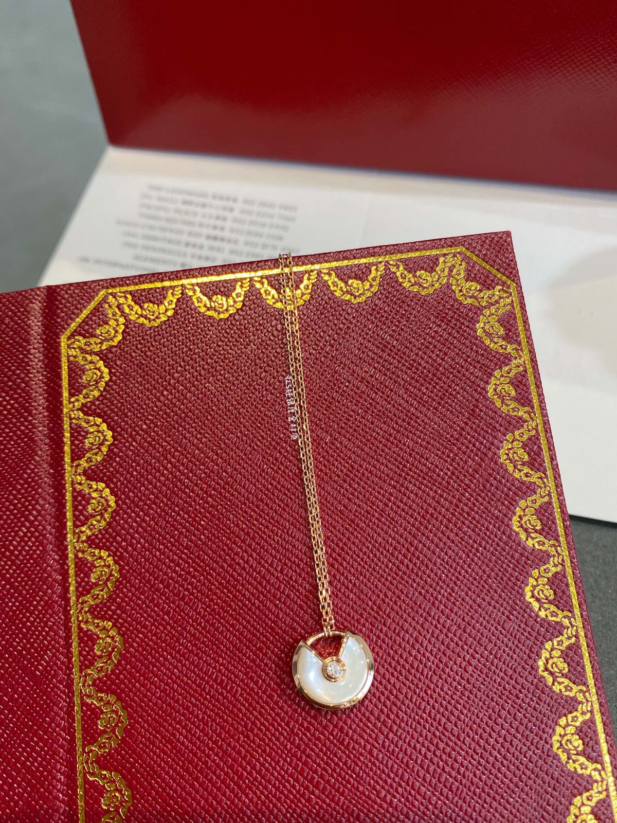 [⭐Lioran]AMULETTE ROSE GOLD MOP NECKLACE