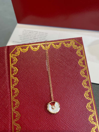 [⭐Lioran]AMULETTE ROSE GOLD MOP NECKLACE