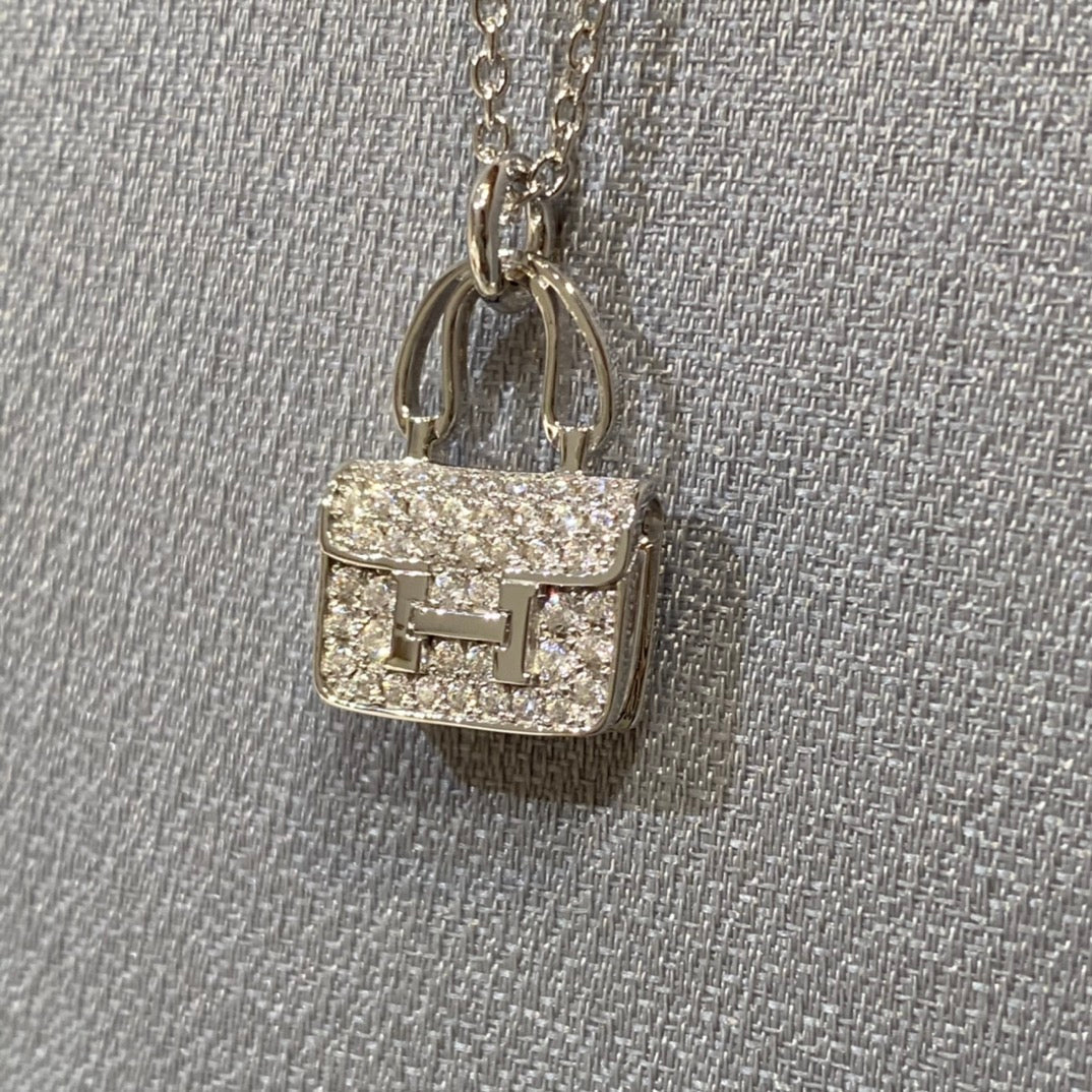 [⭐Lioran]CONSTANCE PEDANT DIAMOND NECKLACE