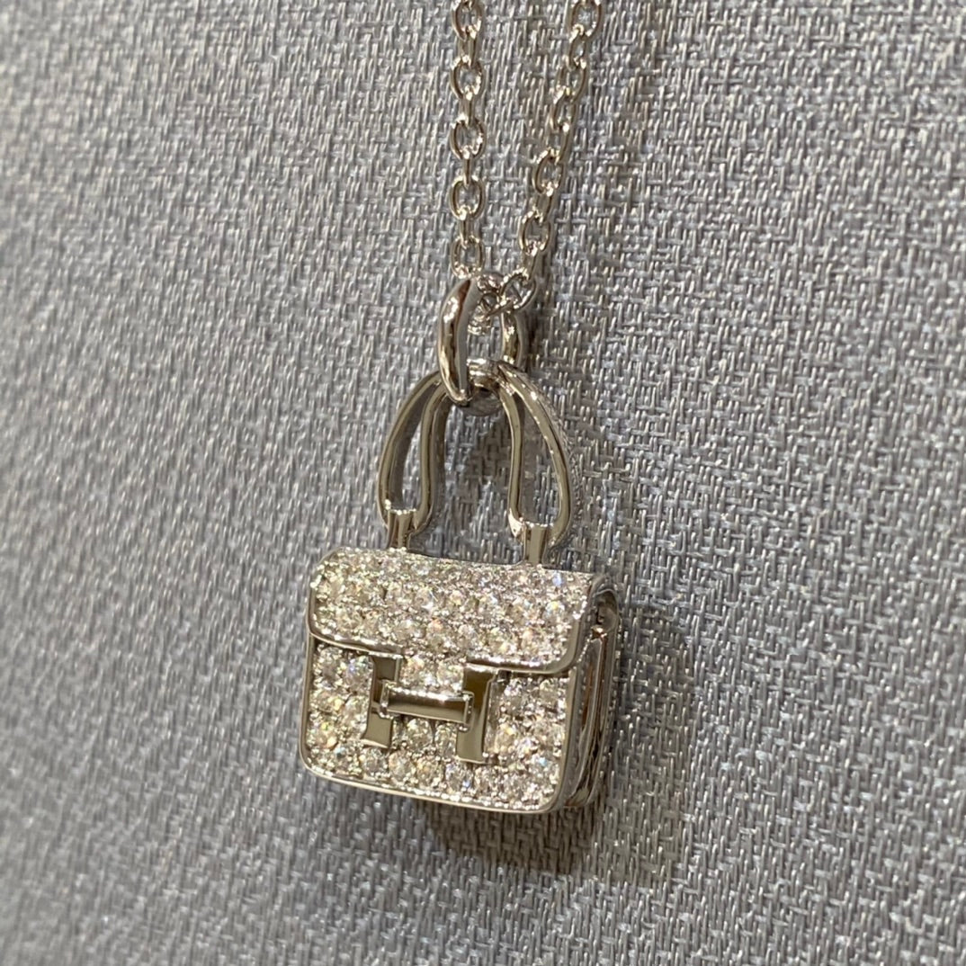 [⭐Lioran]CONSTANCE PEDANT DIAMOND NECKLACE