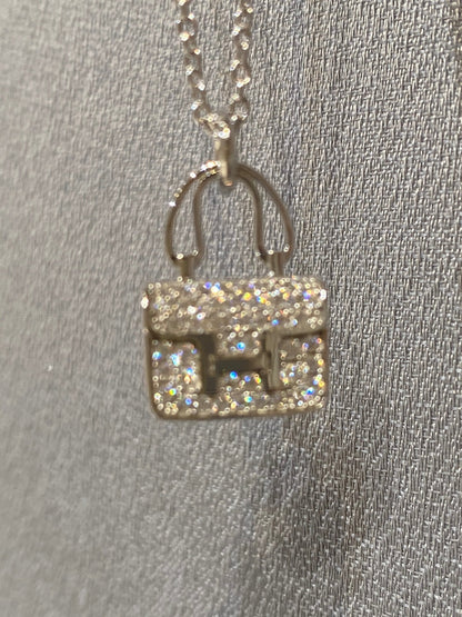 [⭐Lioran]CONSTANCE PEDANT DIAMOND NECKLACE