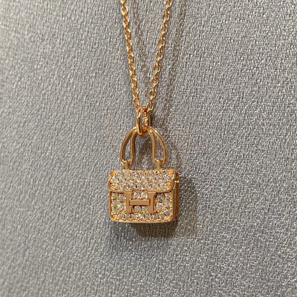 [⭐Lioran]CONSTANCE PEDANT DIAMOND NECKLACE
