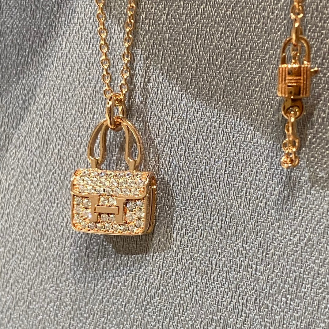 [⭐Lioran]CONSTANCE PEDANT DIAMOND NECKLACE