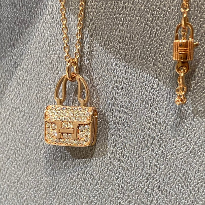[⭐Lioran]CONSTANCE PEDANT DIAMOND NECKLACE